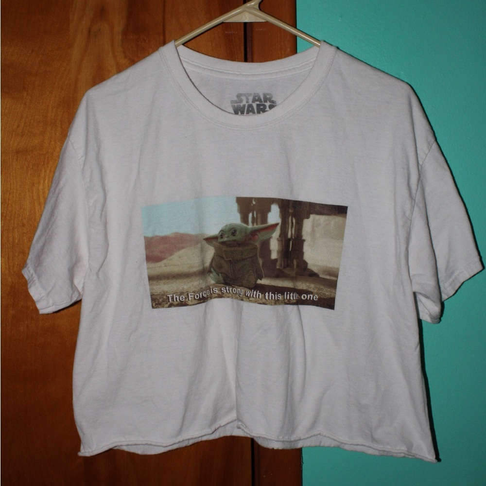 Star Wars Yoda Cropped Tee